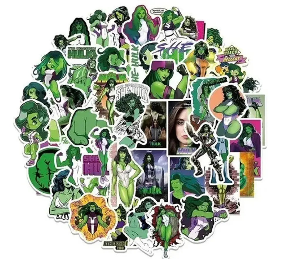 She Hulk - Set 50 Stickers / Calcomanias / Pegatinas 2