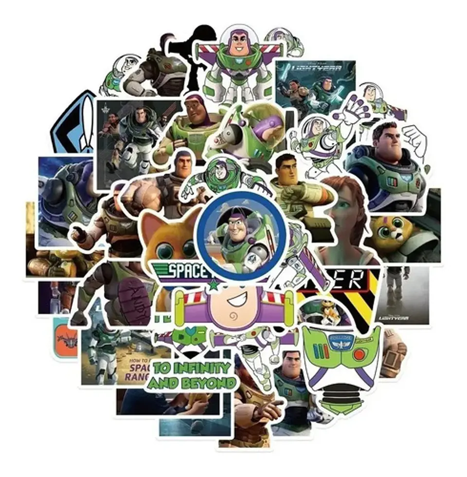 Buzz Lightyear - Set 50 Stickers / Calcomanias / Pegatinas 1