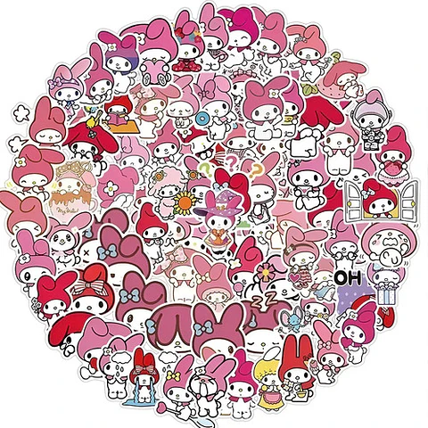 My Melody - Set De 50 Stickers / Calcomanias / Pegatinas