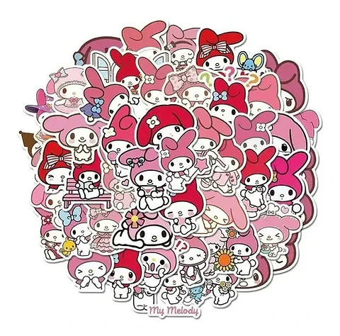 My Melody - Set De 50 Stickers / Calcomanias / Pegatinas