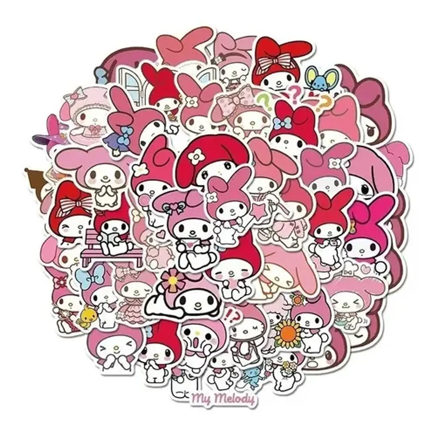My Melody - Set De 50 Stickers / Calcomanias / Pegatinas 2