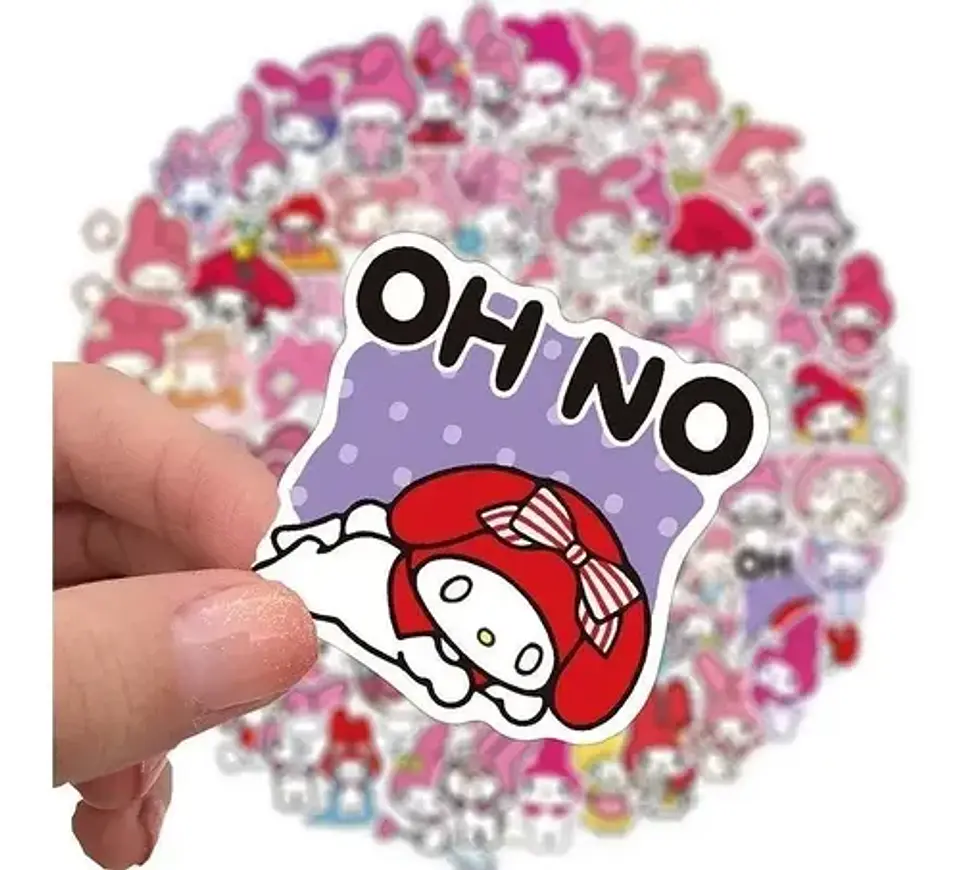 My Melody - Set De 50 Stickers / Calcomanias / Pegatinas 4