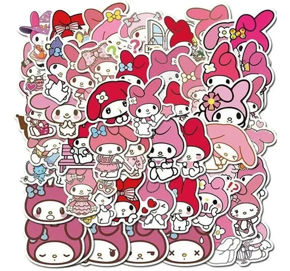 My Melody - Set De 50 Stickers / Calcomanias / Pegatinas 5
