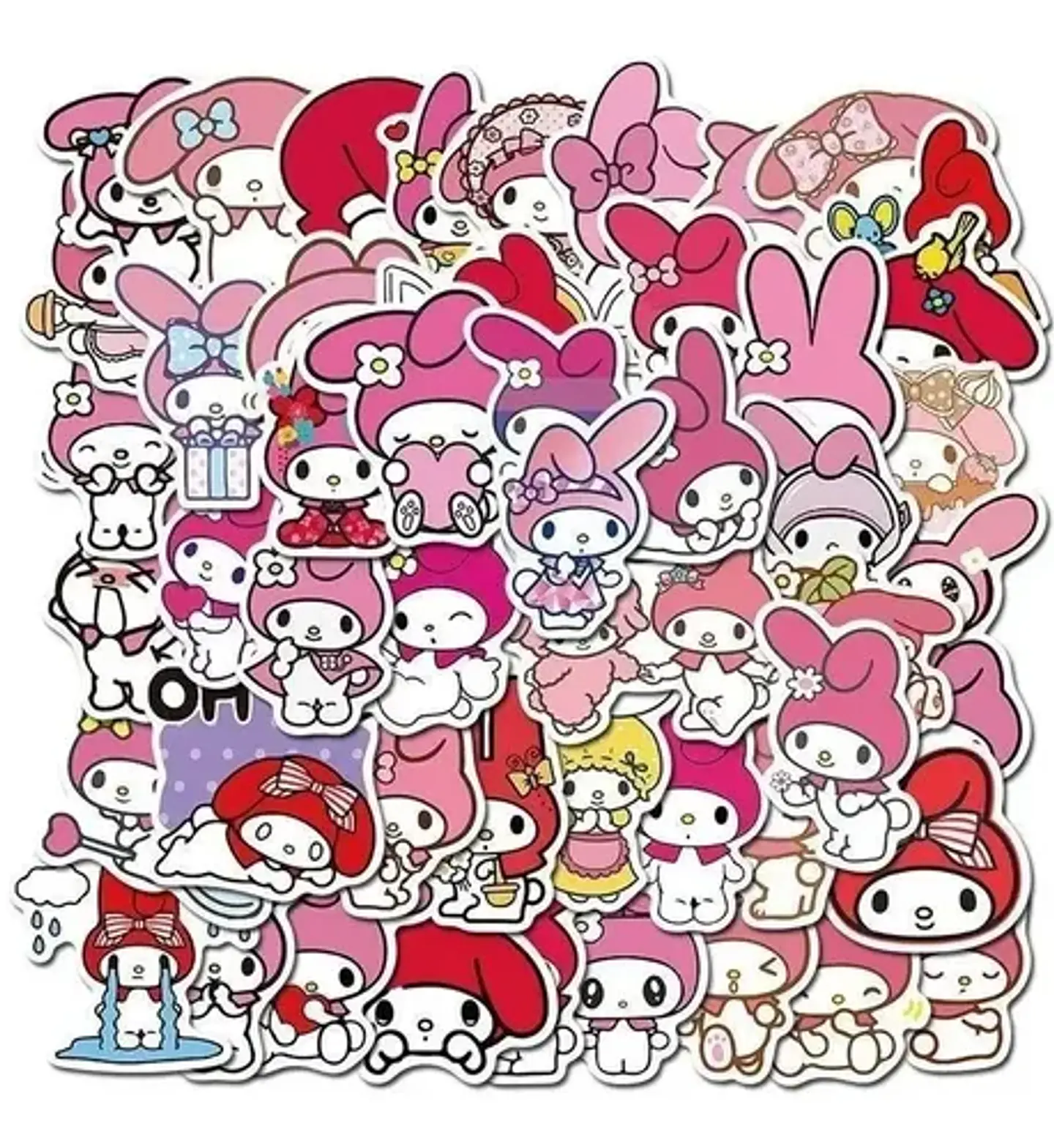 My Melody - Set De 50 Stickers / Calcomanias / Pegatinas 7