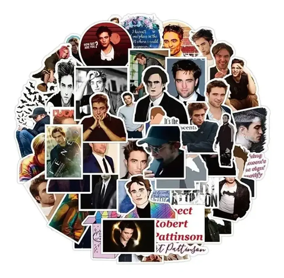 Robert Pattinson - Set 50 Stickers / Calcomanias / Pegatinas 1