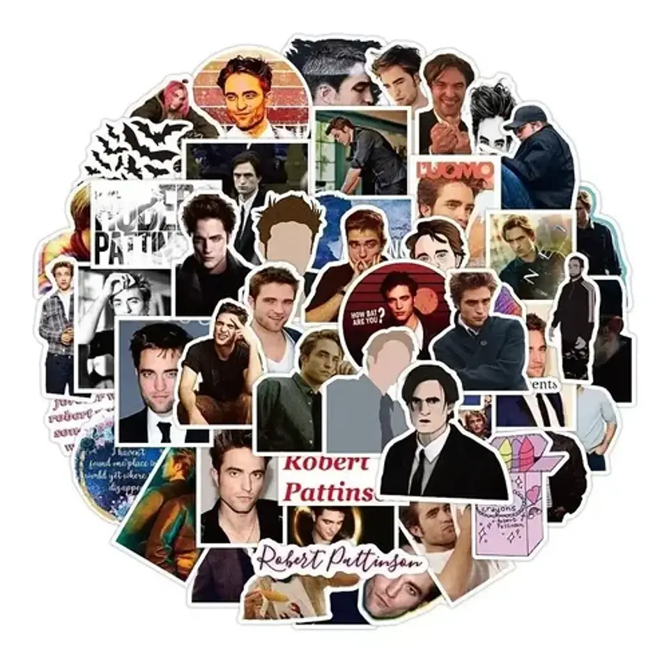 Robert Pattinson - Set 50 Stickers / Calcomanias / Pegatinas 3