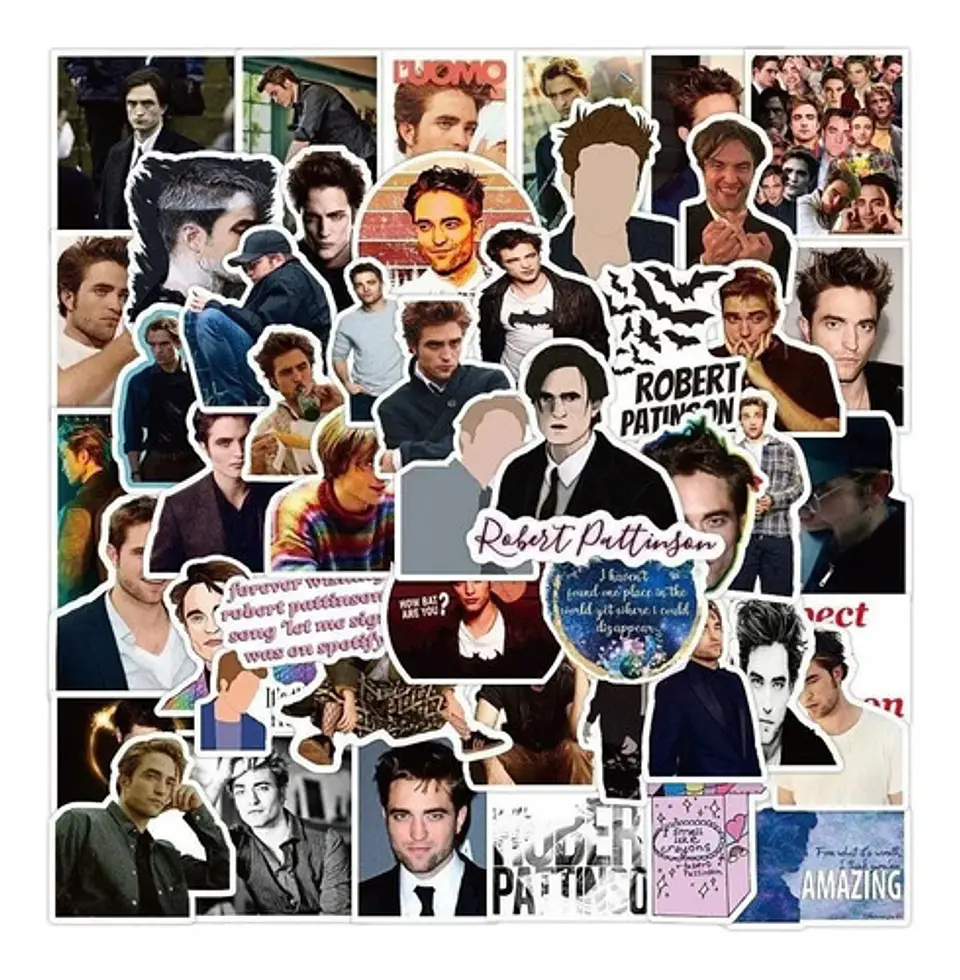 Robert Pattinson - Set 50 Stickers / Calcomanias / Pegatinas 4