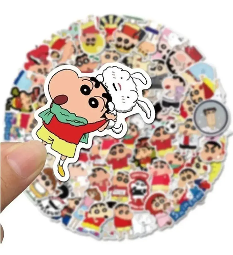 Shin-chan - Set De 50 Stickers / Calcomanias / Pegatinas 2