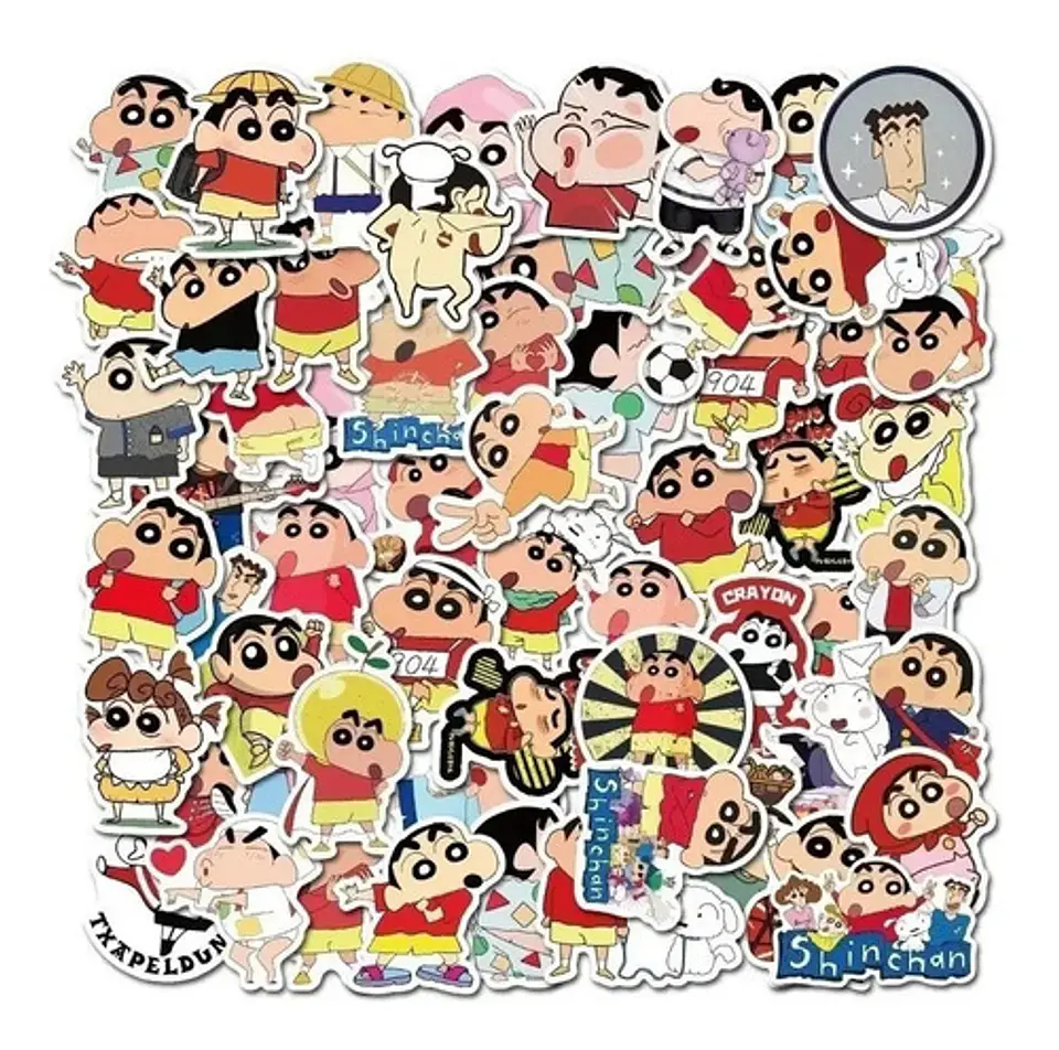 Shin-chan - Set De 50 Stickers / Calcomanias / Pegatinas 5