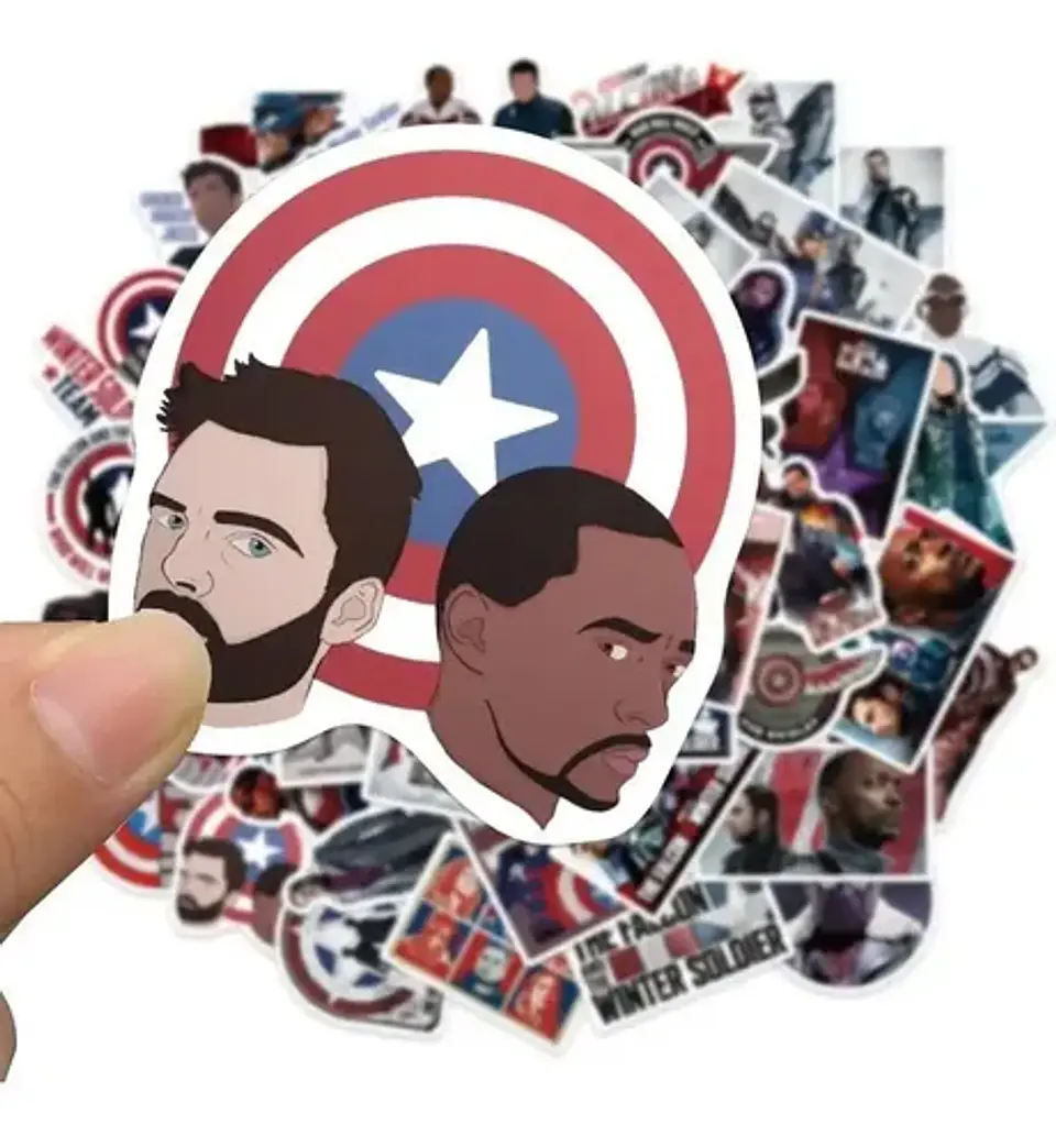 Falcon Y El Soldado Del Invierno - Set De 50 Stickers 2