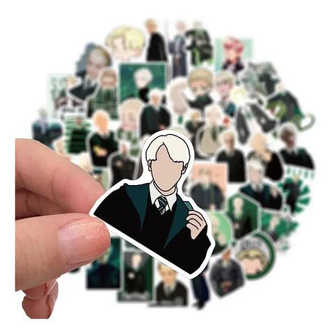 Draco Malfoy - Set De 50 Stickers / Calcomanías / Pegatinas