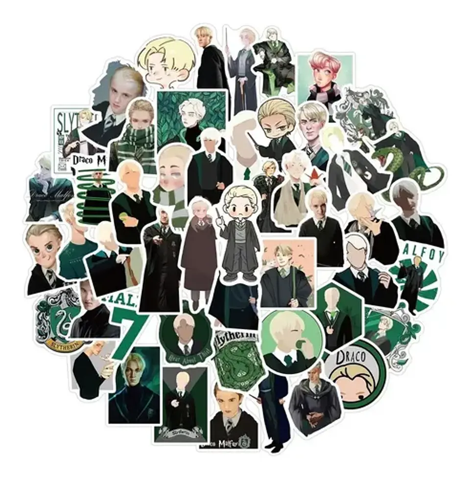 Draco Malfoy - Set De 50 Stickers / Calcomanías / Pegatinas 4