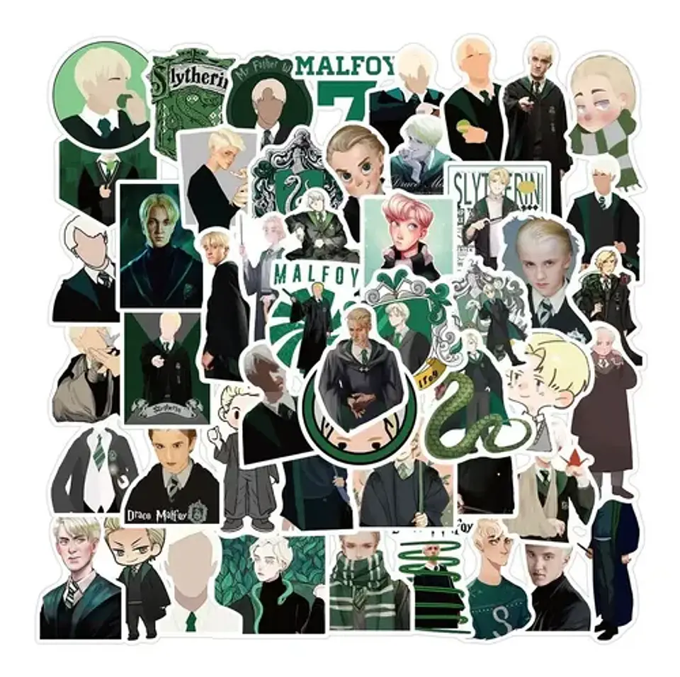 Draco Malfoy - Set De 50 Stickers / Calcomanías / Pegatinas 5