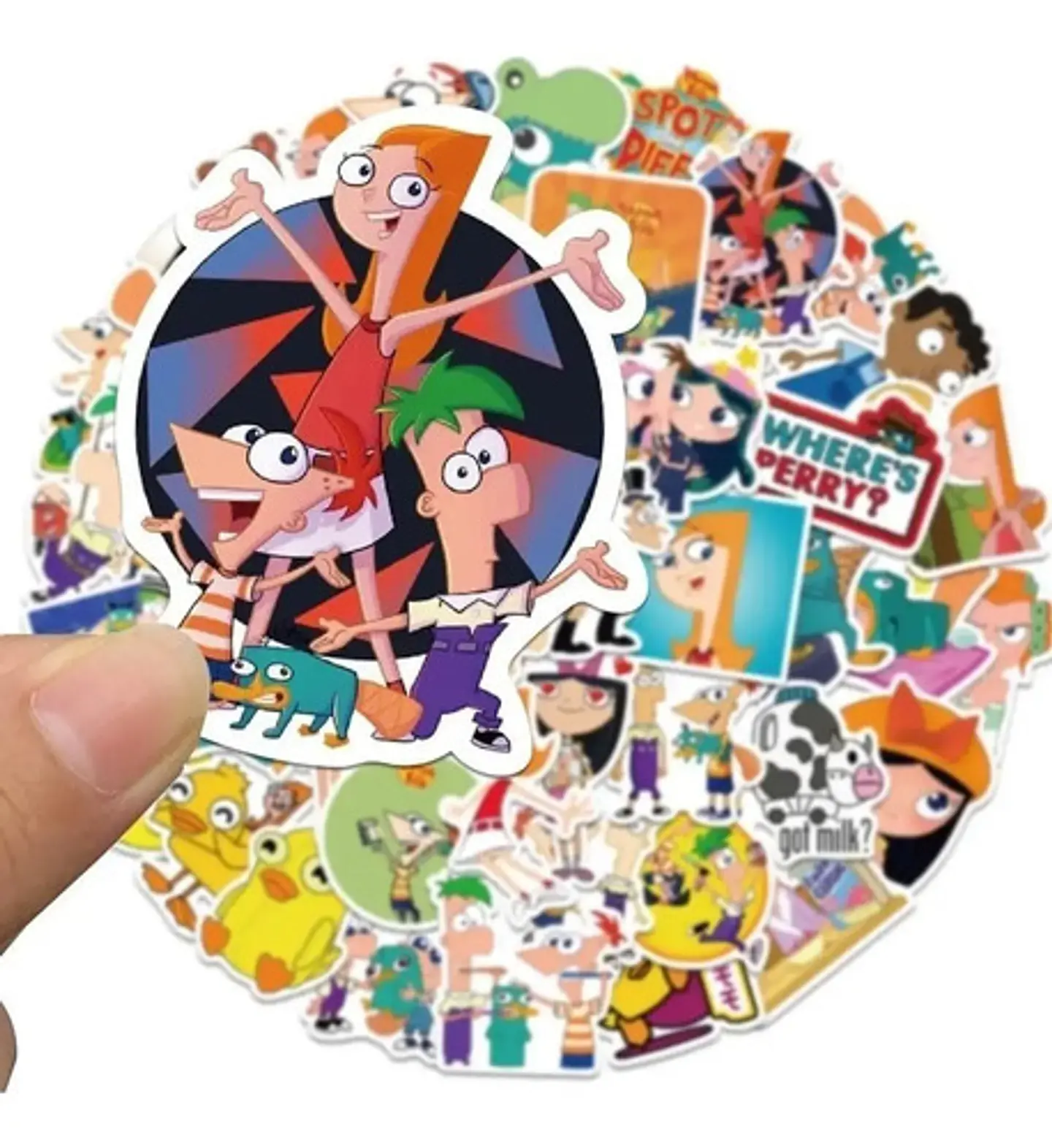 Phineas Y Fer - Set De 50 Stickers / Calcomanias / Pegatinas 2