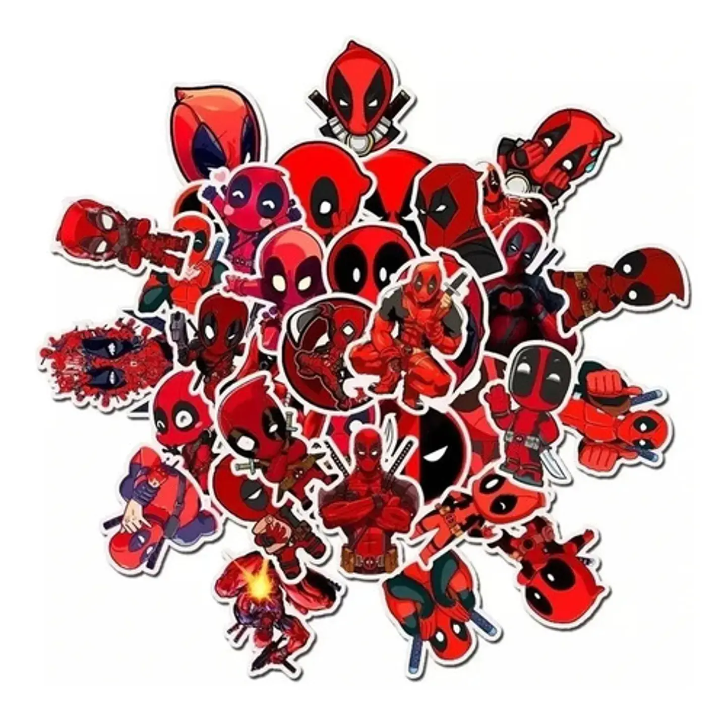 Deadpool - Set De 50 Stickers / Calcomanias / Pegatinas 2