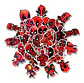 Deadpool - Set De 50 Stickers / Calcomanias / Pegatinas - Miniatura 2