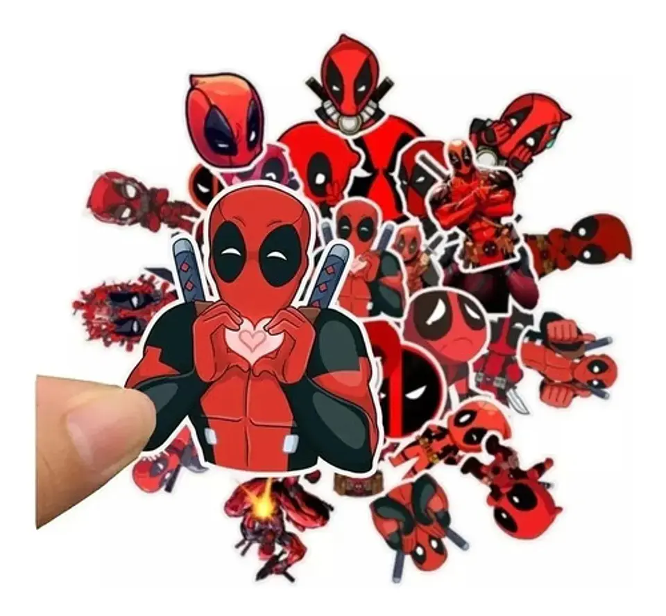Deadpool - Set De 50 Stickers / Calcomanias / Pegatinas 4