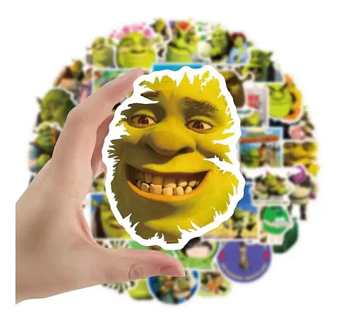 Shrek - Set De 50 Stickers / Calcomanias / Pegatinas