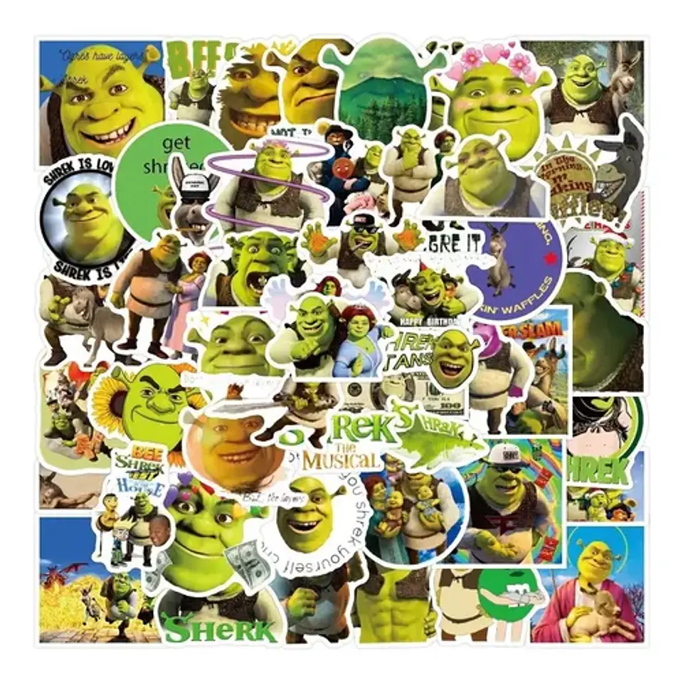 Shrek - Set De 50 Stickers / Calcomanias / Pegatinas 3