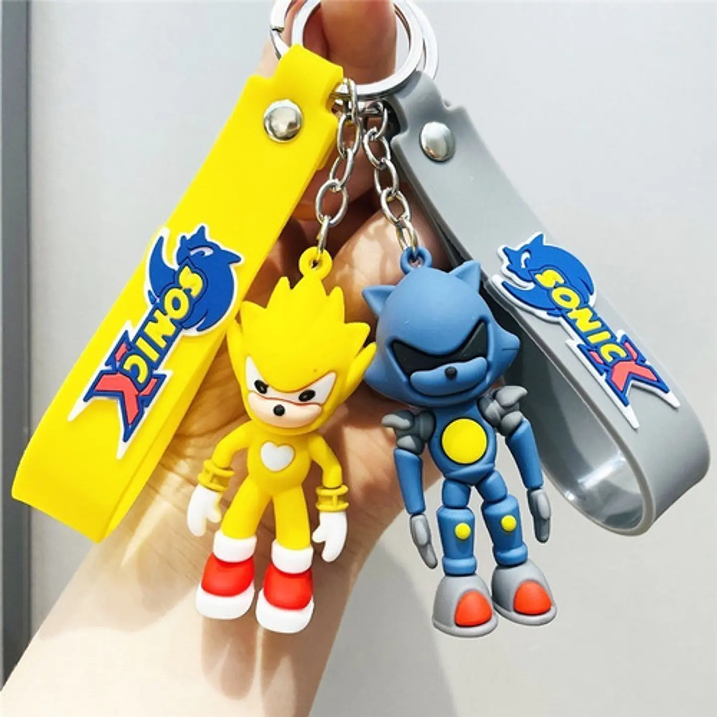 Llavero De Sonic Con Colgante + Gancho Para Colgar 2