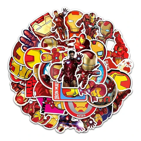 Iron Man - Set De 35 Stickers / Calcomanias / Pegatinas