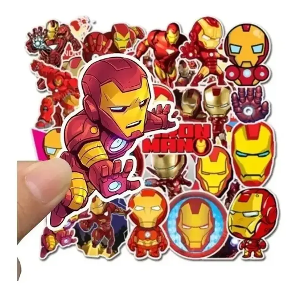 Iron Man - Set De 35 Stickers / Calcomanias / Pegatinas 3