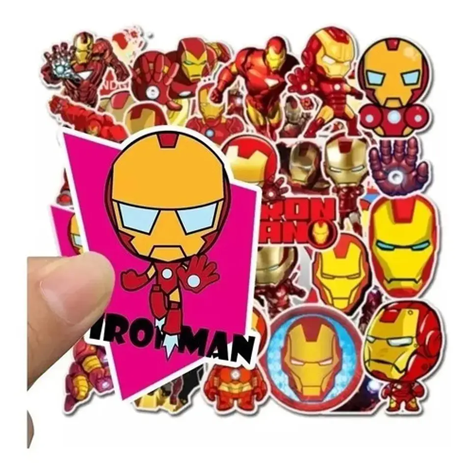 Iron Man - Set De 35 Stickers / Calcomanias / Pegatinas 4