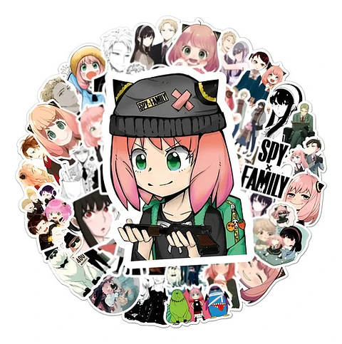 Spy X Family - Set 50 Stickers / Calcomanias / Pegatinas