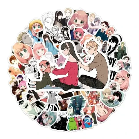 Spy X Family - Set 50 Stickers / Calcomanias / Pegatinas