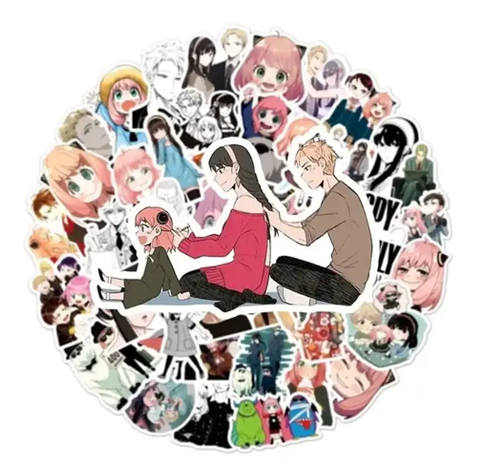 Spy X Family - Set 50 Stickers / Calcomanias / Pegatinas 2