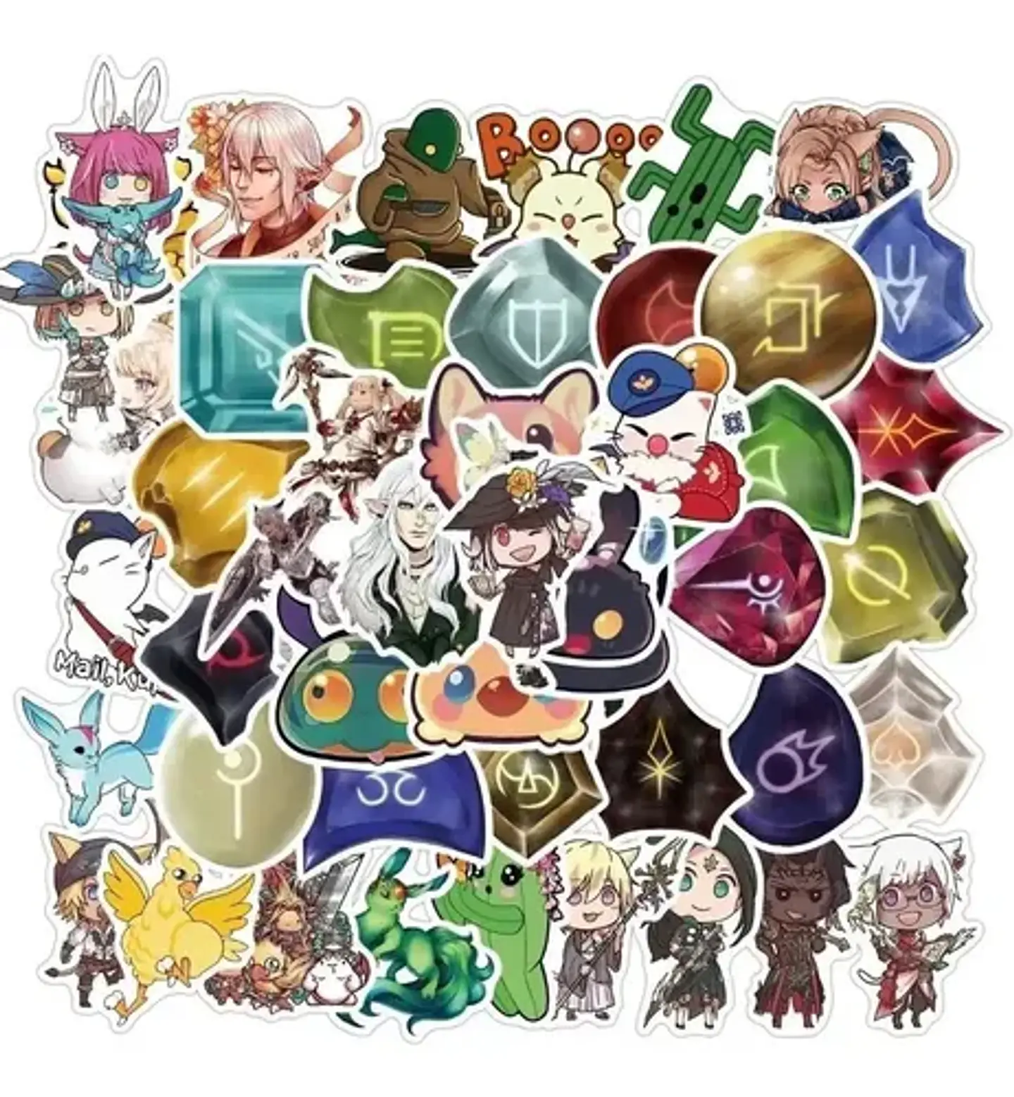 World Of Final Fantasy - Set De 50 Stickers / Calcomanias 4