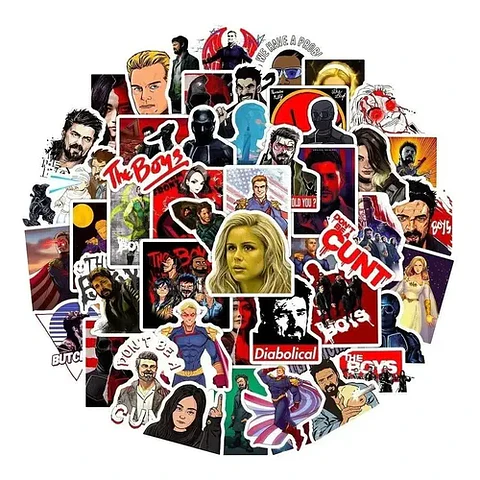 The Boys - Set De 50 Stickers / Calcomanias / Pegatinas