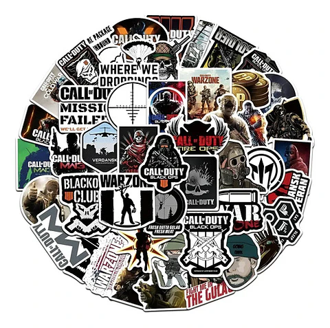 Call Of Duty - Set De 50 Stickers / Calcomanias / Pegatinas
