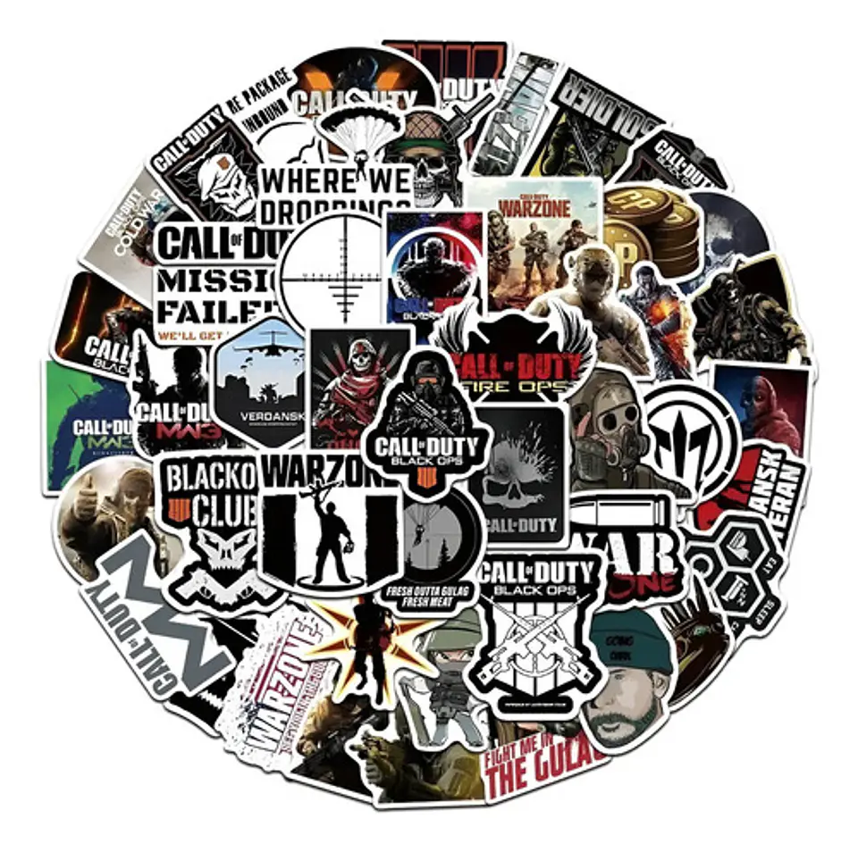 Call Of Duty - Set De 50 Stickers / Calcomanias / Pegatinas 1
