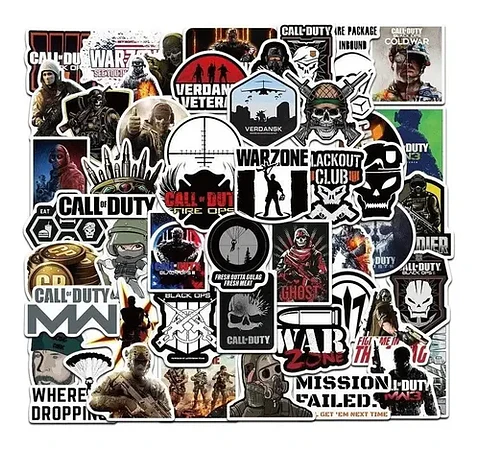 Call Of Duty - Set De 50 Stickers / Calcomanias / Pegatinas