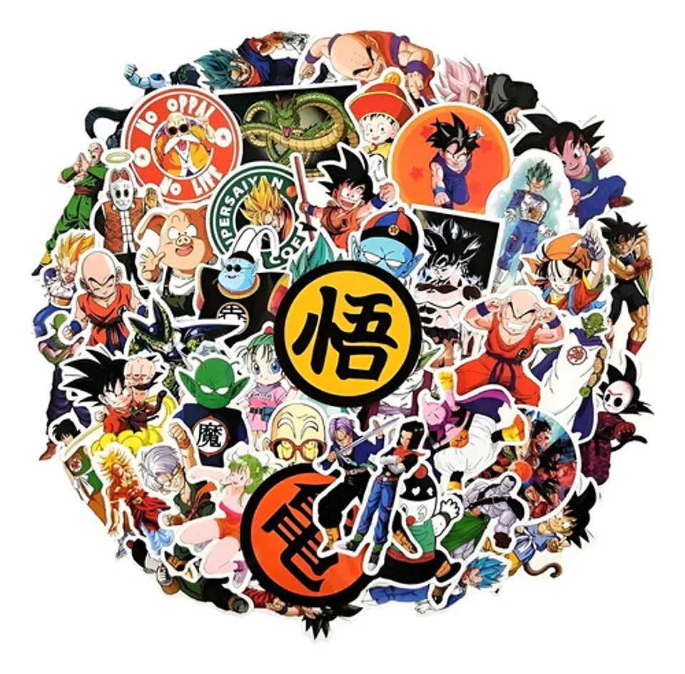 Pack 100 Stickers De Dragon Ball Z - Pegatinas / Calcomanias 1