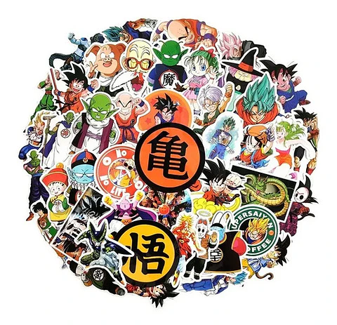 Pack 100 Stickers De Dragon Ball Z - Pegatinas / Calcomanias