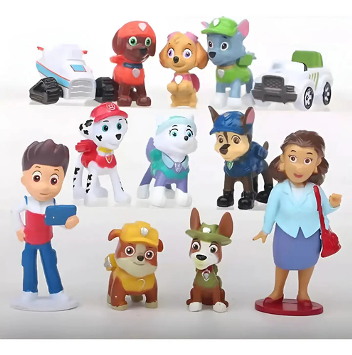 Set 12 Figuras Paw Patrol / Figura De Accion Patrulla Canina 1
