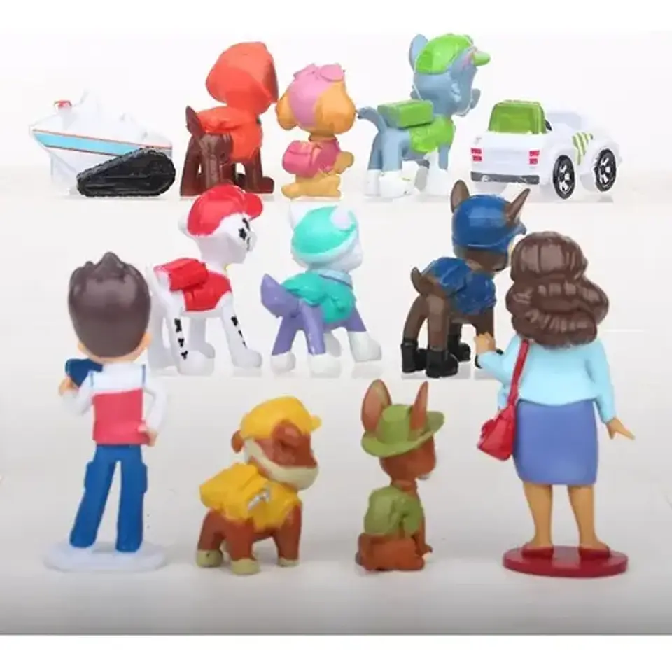 Set 12 Figuras Paw Patrol / Figura De Accion Patrulla Canina 3