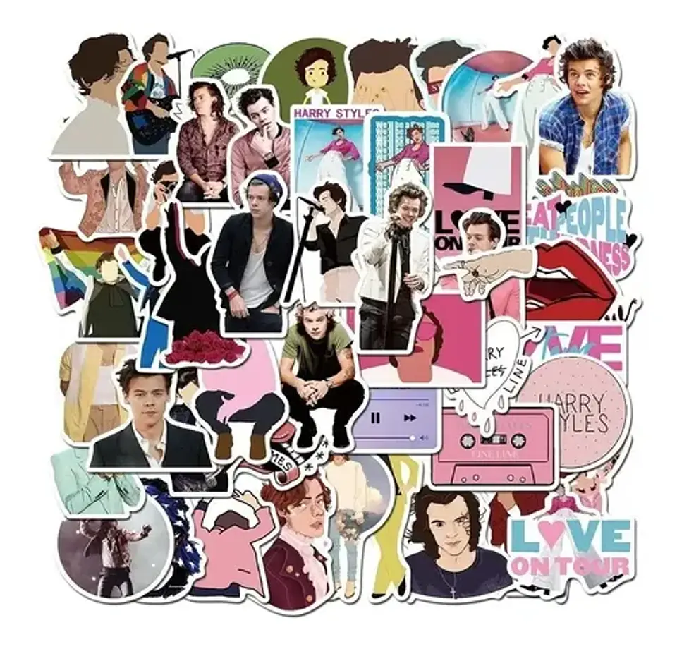 Harry Styles - Set De 50 Stickers / Calcomanias / Pegatinas 4
