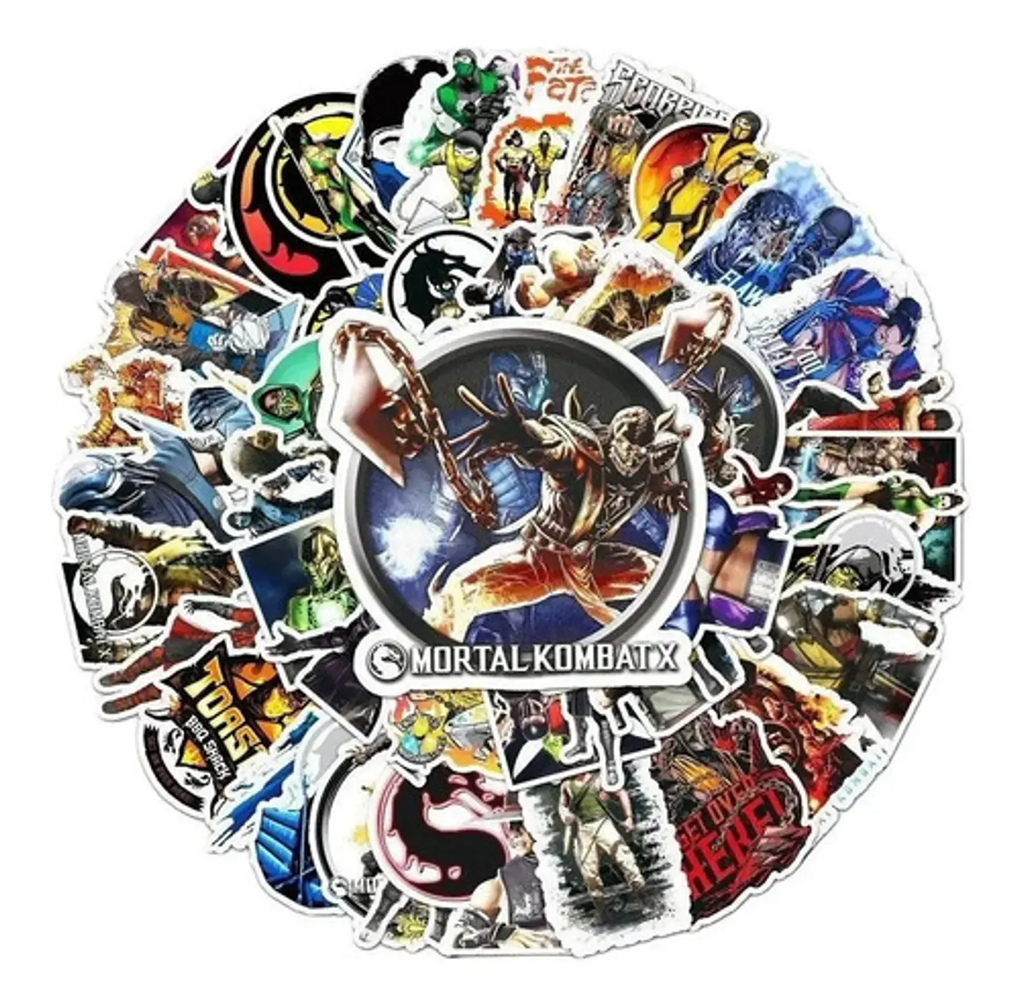 Mortal Kombat - Set De 50 Stickers / Calcomanias / Pegatinas 5