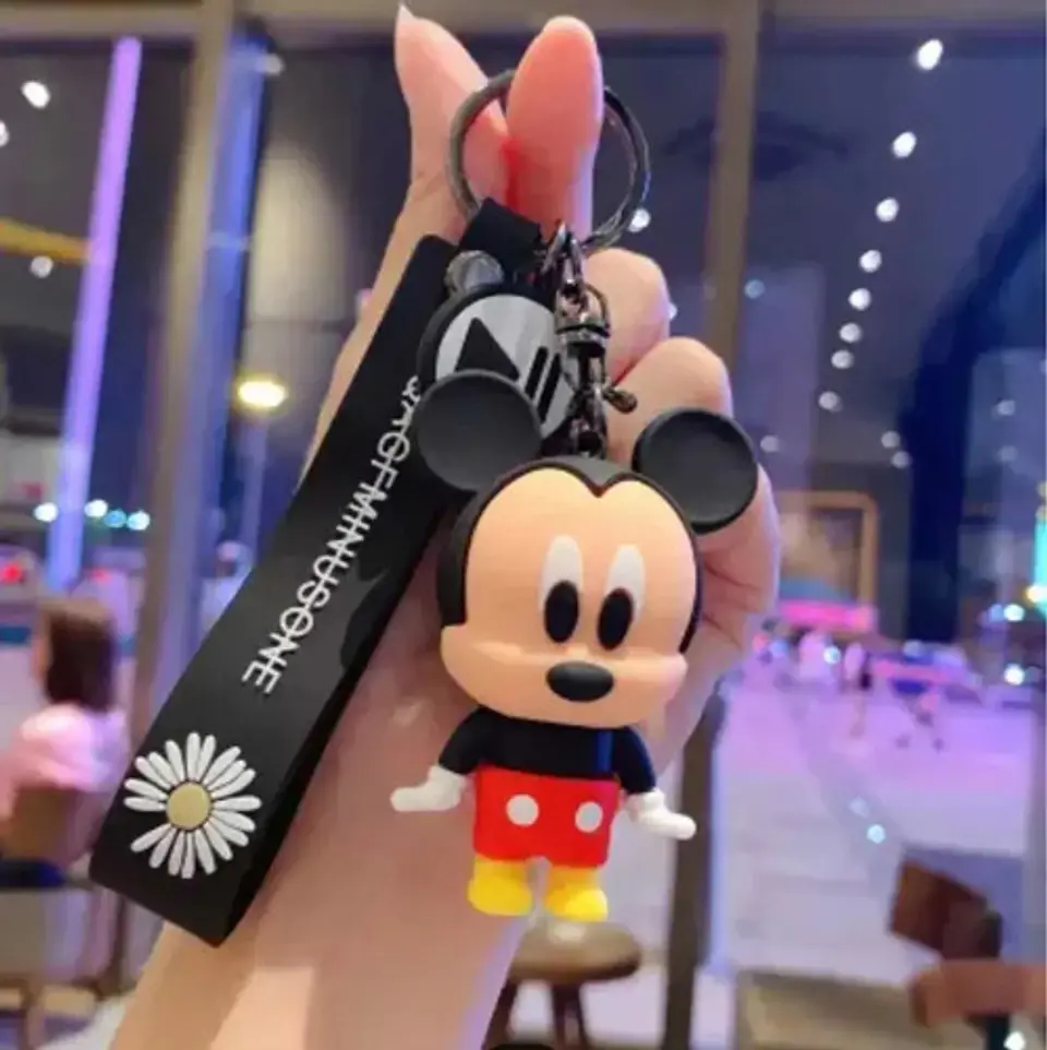 Llavero De Mickey Mouse Con Colgante + Gancho Para Colgar 5