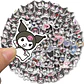 Set 100 Stickers De Kuromi - Pegatinas / Calcomanias - Miniatura 2
