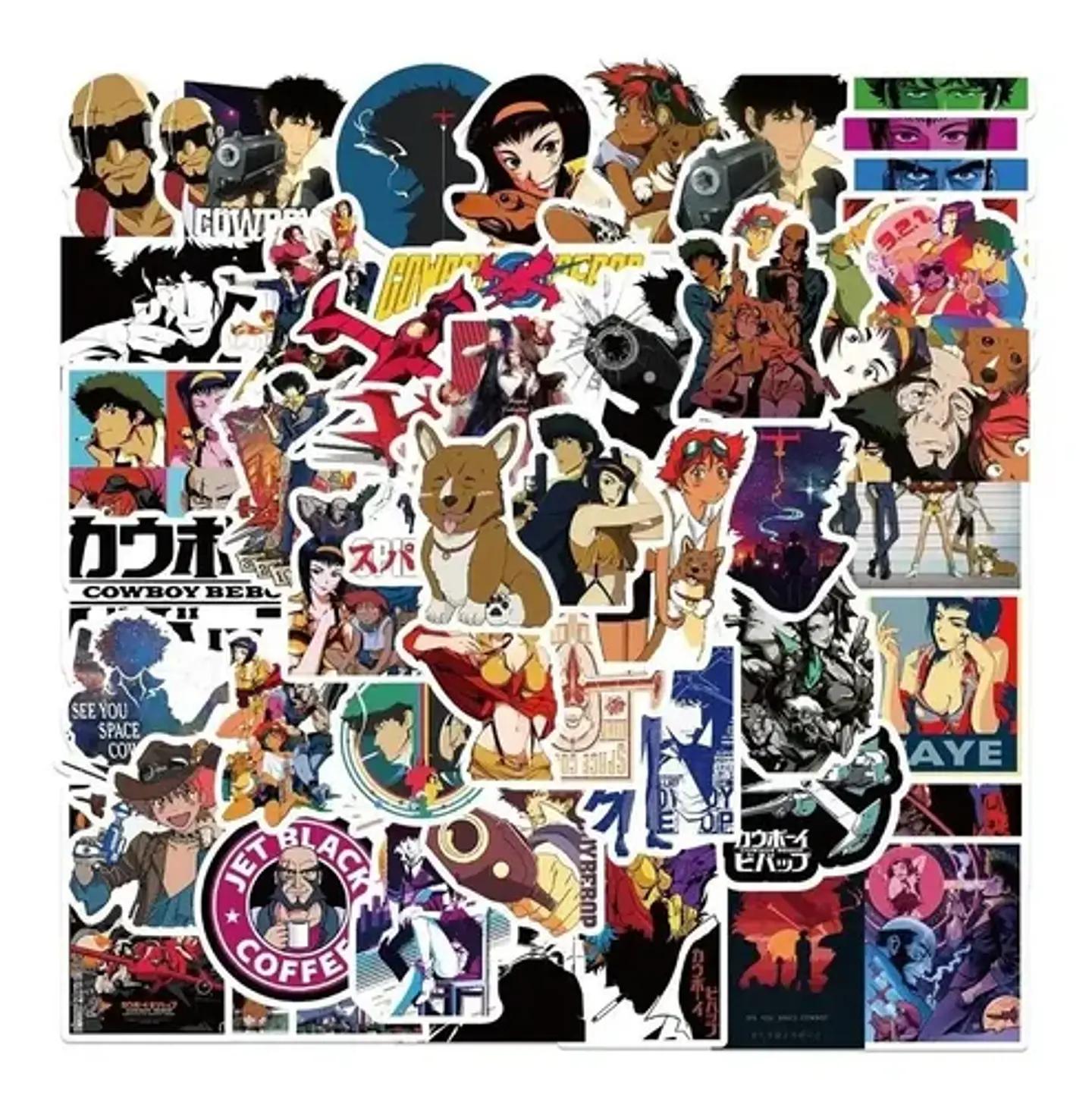 Cowboy Bebop - Set De 50 Stickers / Calcomanias / Pegatinas 4