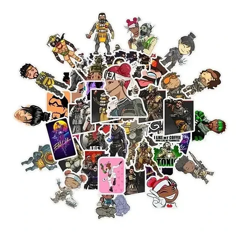 Apex Legends - Set De 50 Stickers / Calcomanias / Pegatinas