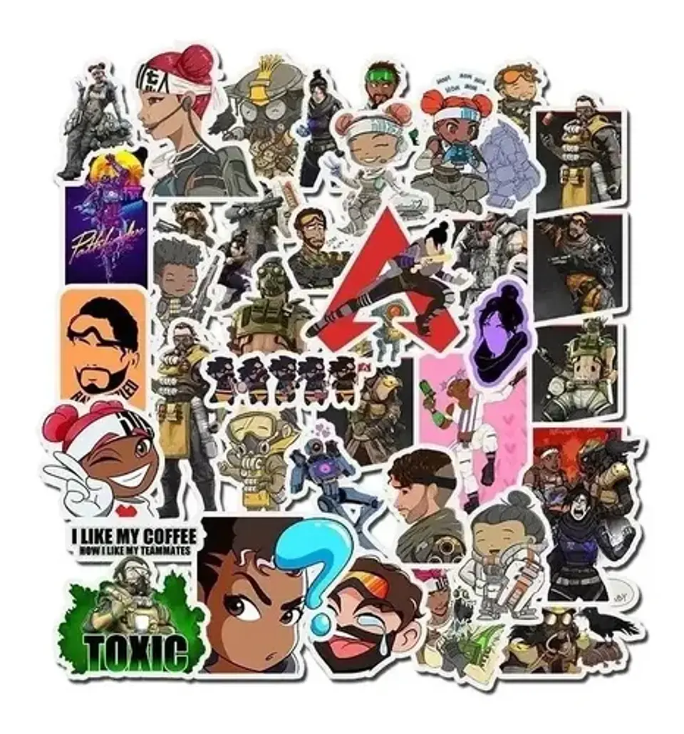 Apex Legends - Set De 50 Stickers / Calcomanias / Pegatinas 2
