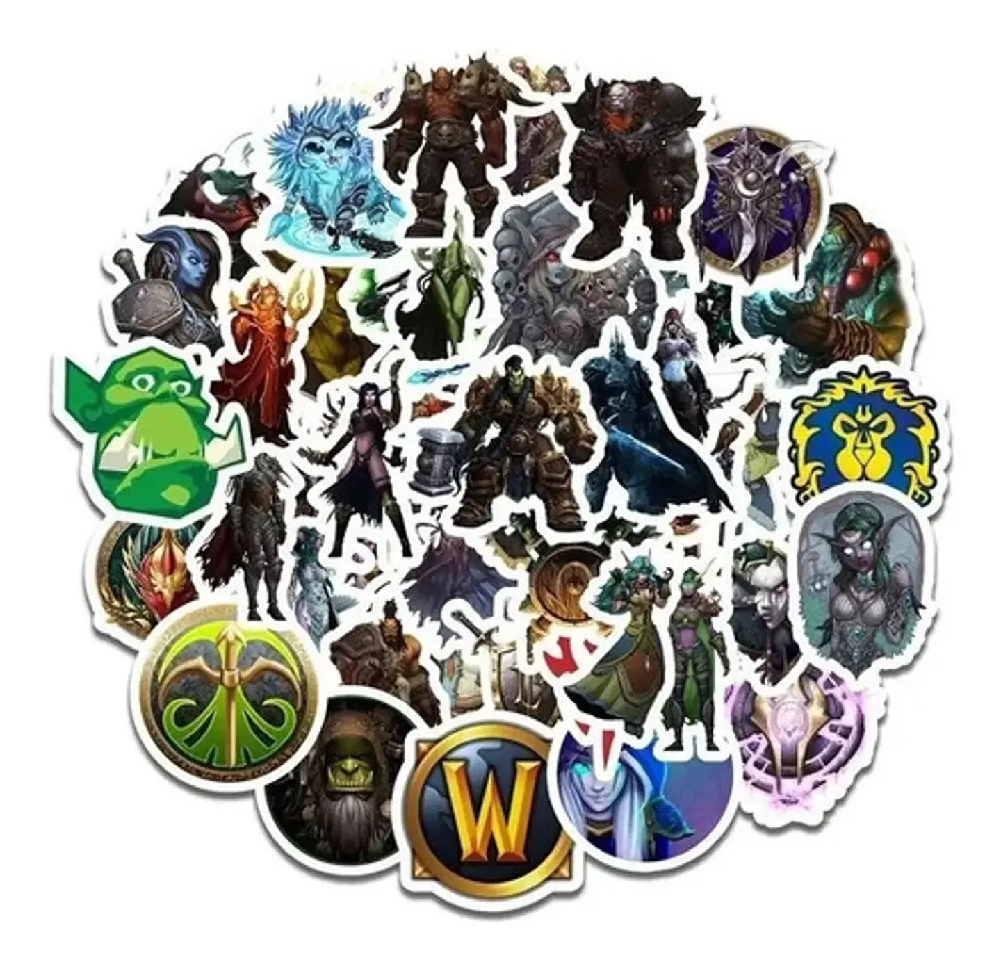 World Of Warcraft - Set De 50 Stickers / Calcomanias 1