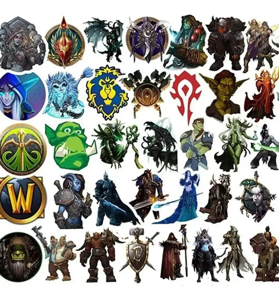 World Of Warcraft - Set De 50 Stickers / Calcomanias 3