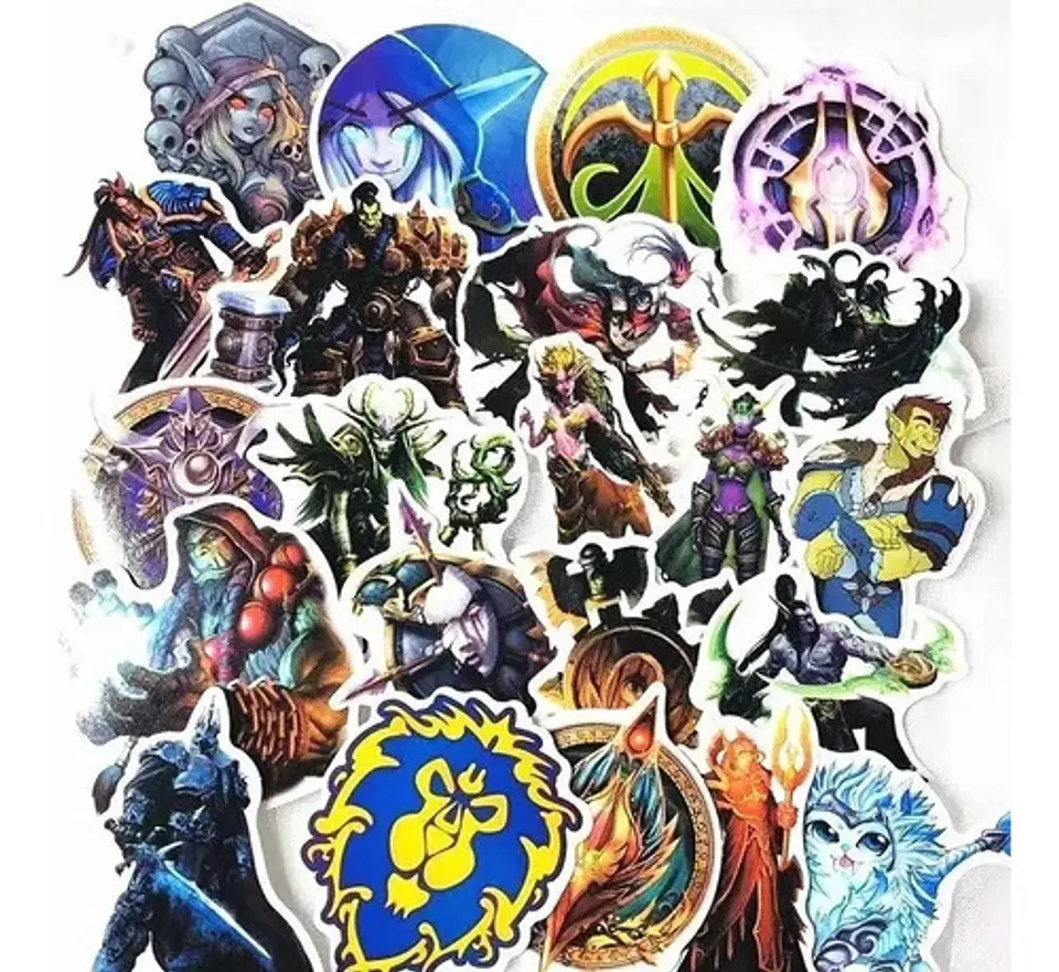 World Of Warcraft - Set De 50 Stickers / Calcomanias 4