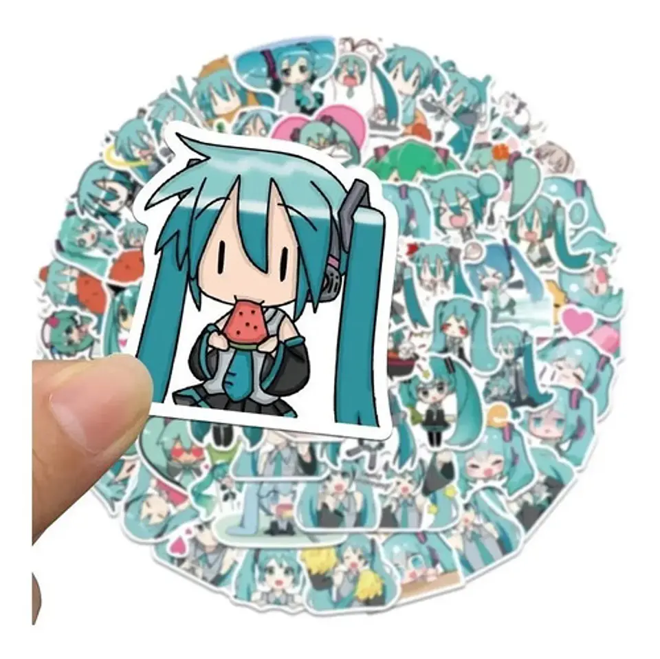 Miku Hatsune - Set De 50 Stickers / Calcomanias / Pegatinas 3